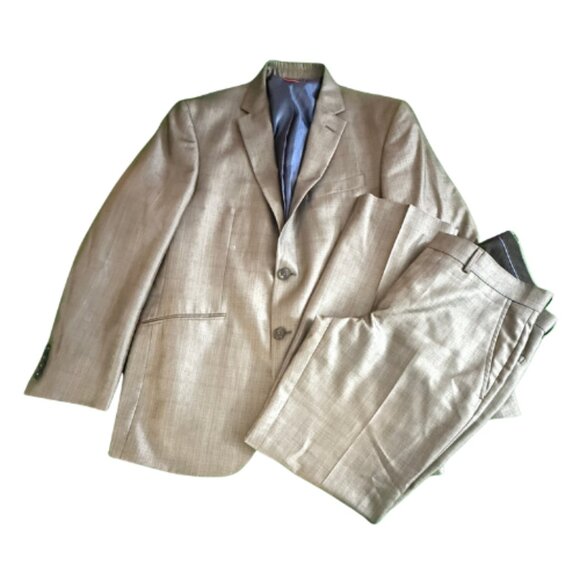 BILLY LONDON Men’s Grey Two-Piece Suit (Blazer + Pants), Size 32, GW (BB1623) - Picture 2 of 6